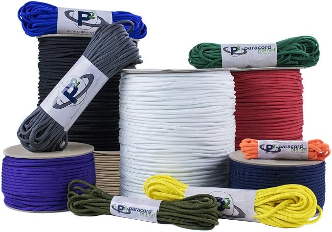 Paracord Planet Genuine Type III 550lb Paracord – Nylon Cord in Solid, and - Image 3