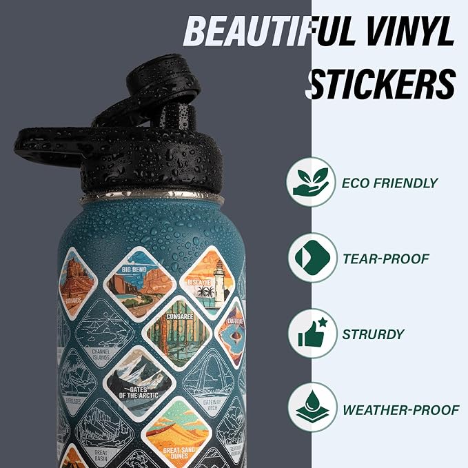 DYSANKY National Parks Water Bottle – 40 oz Insulated Stainless Steel Bottle - Image 4