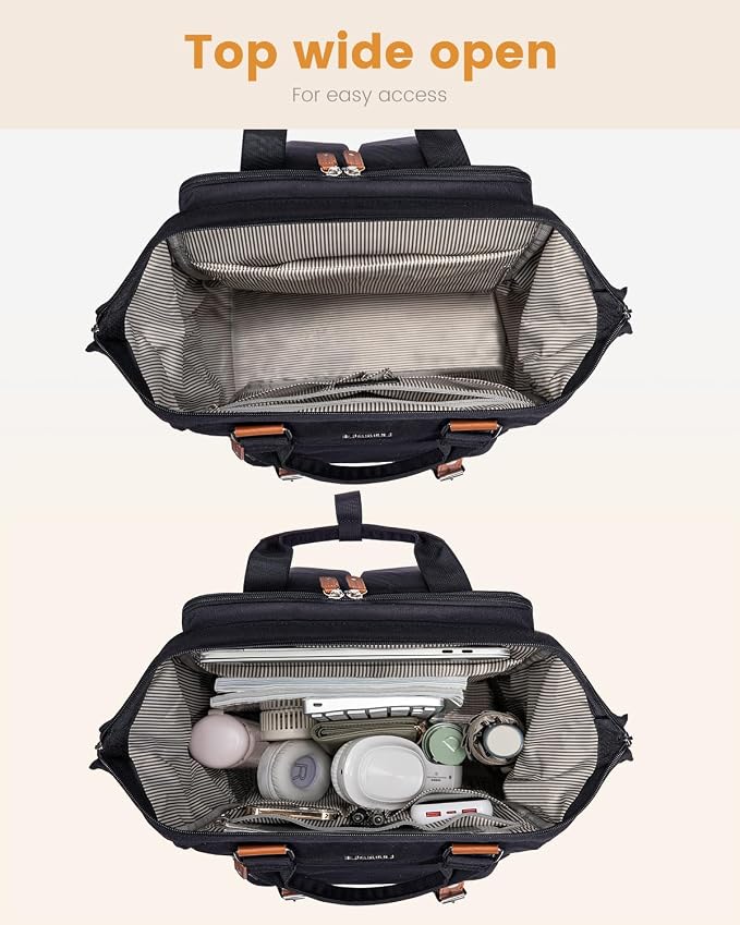 LOVEVOOK Laptop Backpack for Women Work Travel Computer Backpacks Purse - Image 4