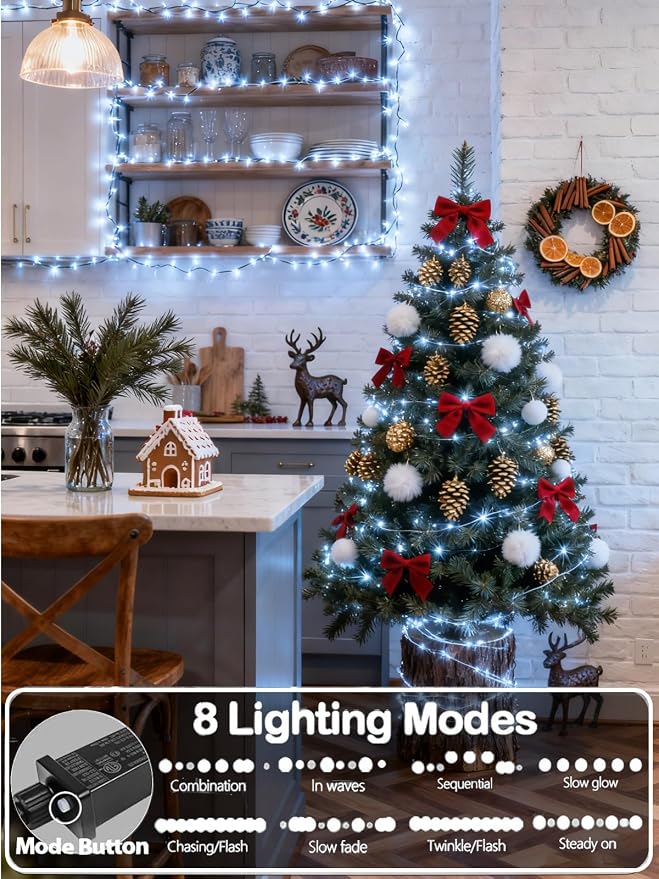 Upgraded Super Long 264FT 800 LED Christmas String Lights Outdoor & Indoor - Image 2