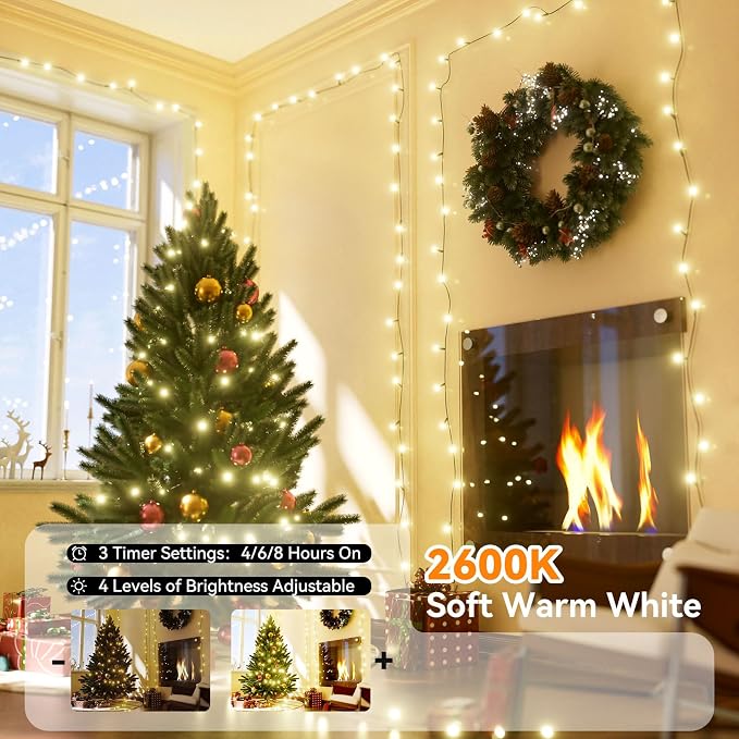 LitHome 66FT 200 LED Color Changing Christmas String Lights Outdoor, 35 Colors - Image 5