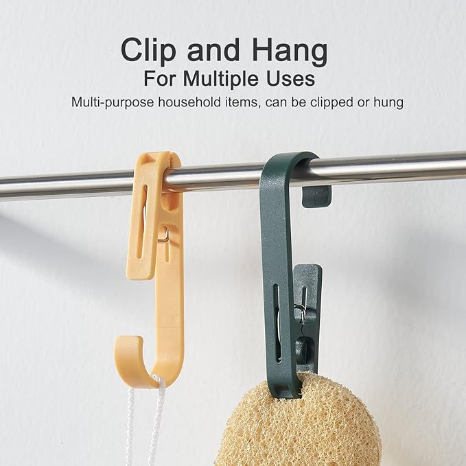 Large Laundry Hook Clothes pins 8pcs Sock Clip Laundry Clips - Image 2