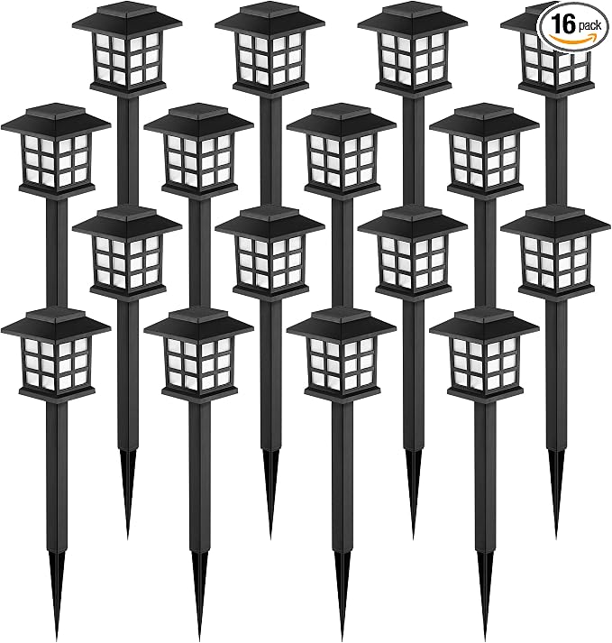 GIGALUMI Solar Outdoor Lights，16 Pack LED Solar Lights Outdoor Waterproof by GIGALUMI