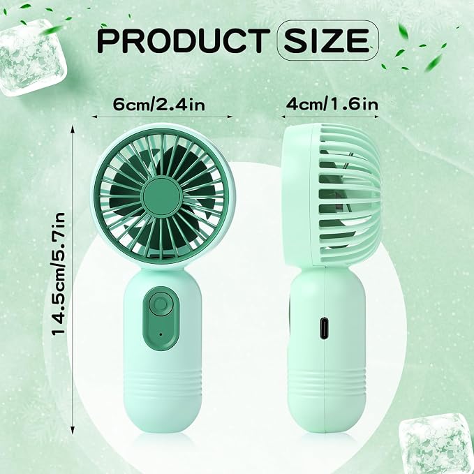 Rossesay 36 Pcs Mini Portable Fan Bulk Cute Handheld Lightweight Small Little - Image 2