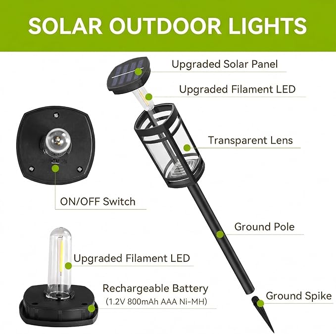 EXCMARK 16 Pack Solar Lights Outdoor Waterproof - Image 4