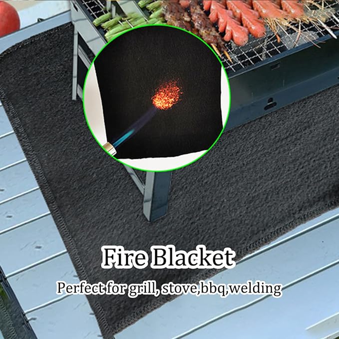 23.6" × 31.5" Welding Fireproof Blanket Large Flame Retardant Pad Outdoor - Image 8