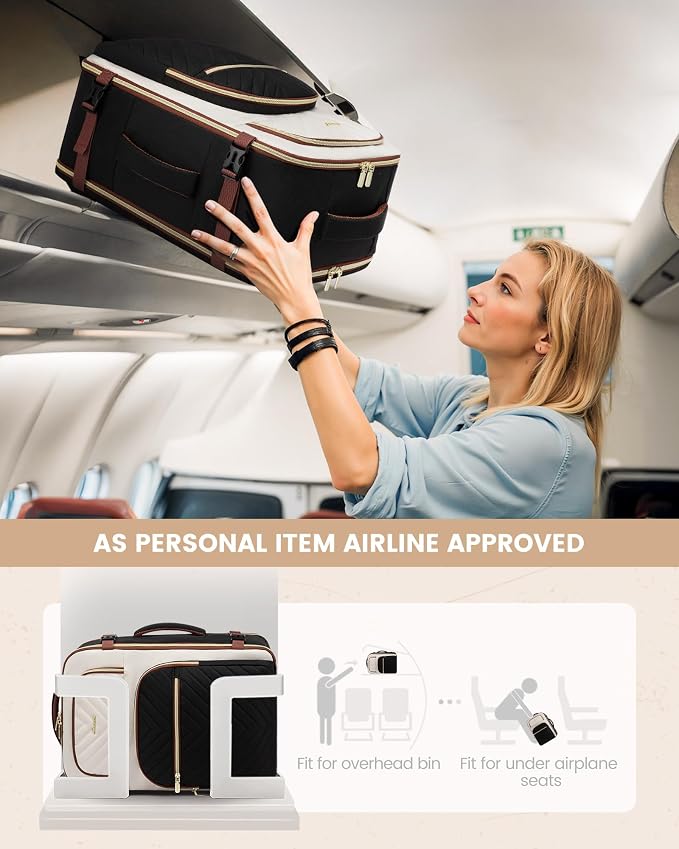 LOVEVOOK Travel Backpack Carry on Flight Approved 50L, Waterproof TSA Travel - Image 2