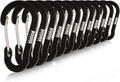 Booms Fishing CC1 Multi-Use Carabiner Clip, 6 Pack Small Caribeener Clips by BoomsFishing