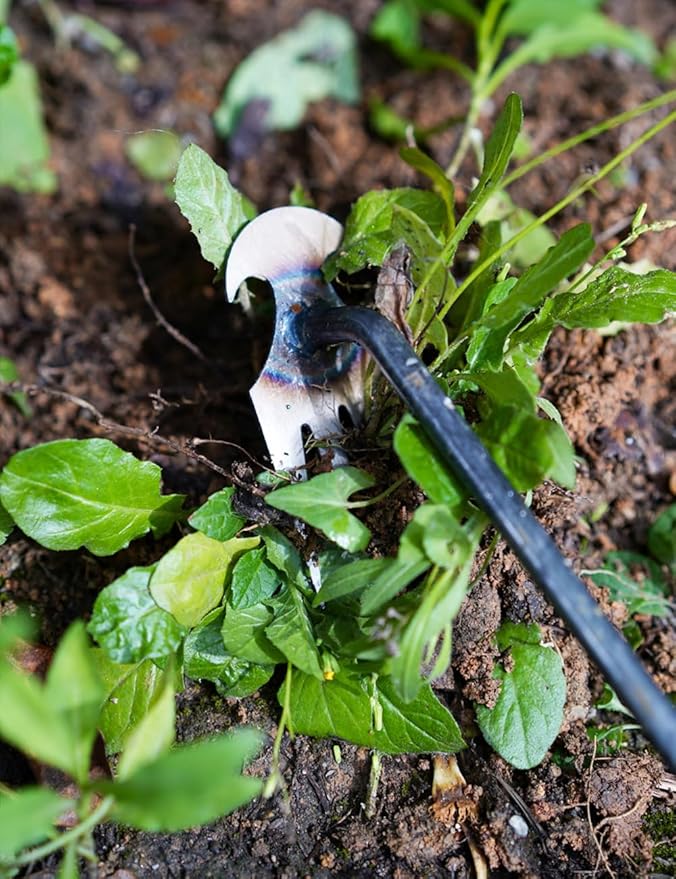 TOYPOPOR New Weeding Artifact Uprooting Weeding Tool, 16" Weed Puller, 4 Teeth Manganese Steel Forged Hand Pulling Weeder for Garden Yard Farm Weed Removal