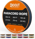 DDOUT 2mm Paracord 100lb, Thin Micro Paracord Rope, DKBlue 250FT Nylon Cord by DDOUTOutdoor