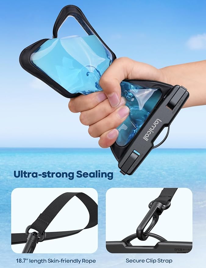 Lamicall 2Packs Waterproof Phone Pouch, Beach Bags, Vacation Essentials - Image 6