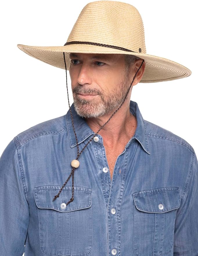 Coolibar UPF 50+ Men's Beach Comber Sun Hat - Sun Protective