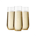 TOSSWARE POP 9oz Flute, Recyclable, Unbreakable & Crystal Clear Plastic by TOSSWARE