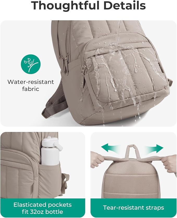BAGSMART Womens Backpack Travel Laptop Backpack - Image 8
