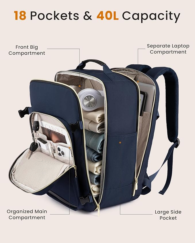 LOVEVOOK 50L Large Travel Backpack - Image 4