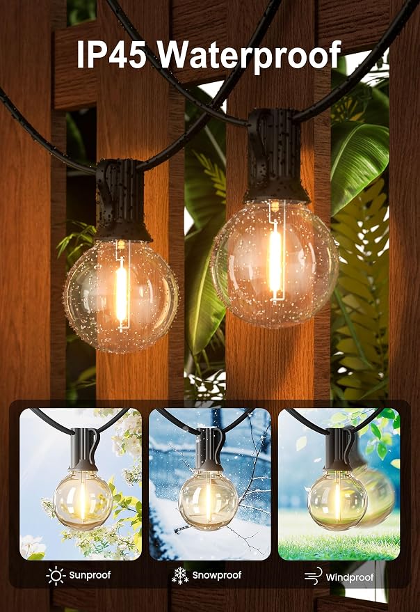 DAMAING Outdoor String Lights 400FT Patio Lights - Image 2