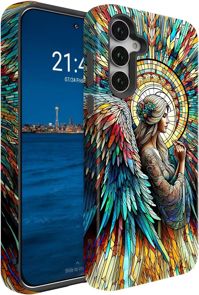 Compatible for Samsung Galaxy S25 5G Case, Dual Layer Heavy Duty 2 in 1 by BSMOSPER