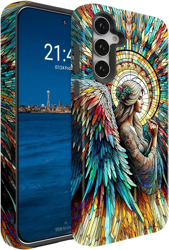 Compatible for Samsung Galaxy A37 5G Case, Dual Layer Heavy Duty 2 in 1 by BSMOSPER