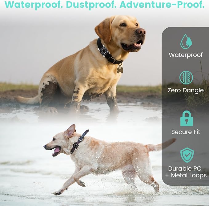 Waterproof Dog Collar Holder for Airtag Pink – Ultra-Durable, Shockproof Case - Image 6
