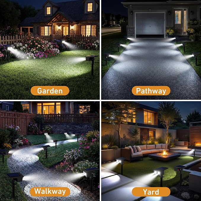 btfarm Solar Spot Lights Outdoor Waterproof, 3 Modes Motion Sensor Lights - Image 7