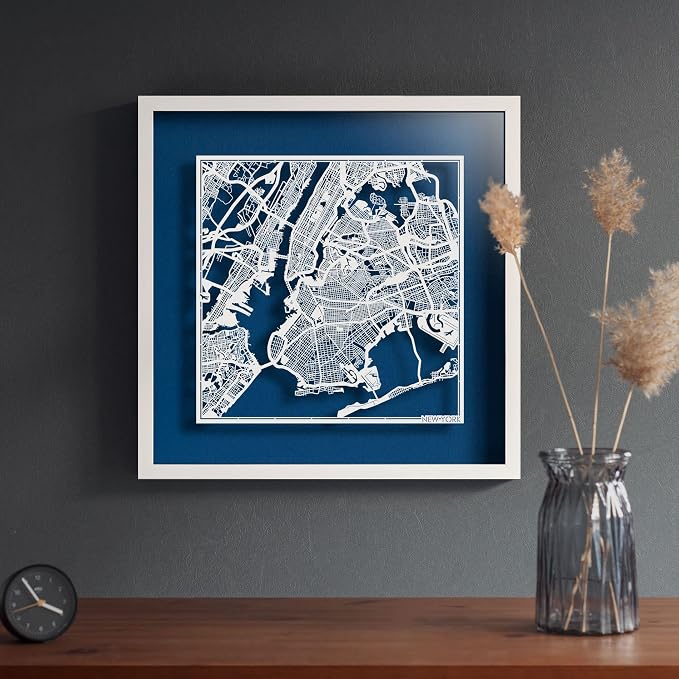 Washington D.C.s Cut Map framed by O3 Design Studio, 18x18 inches, paper - Image 5
