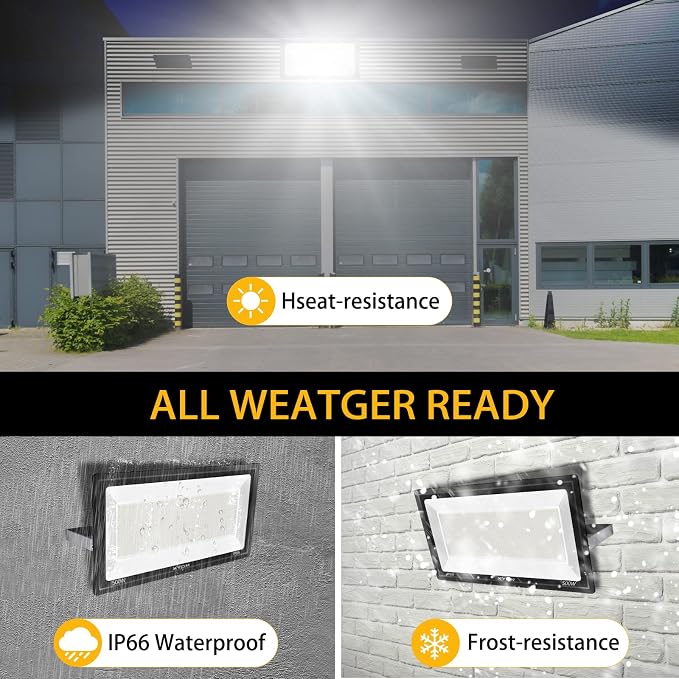 600W 2pack LED Stadium Flood Lights, 67500LM Super Bright LED Arena Outdoor - Image 4