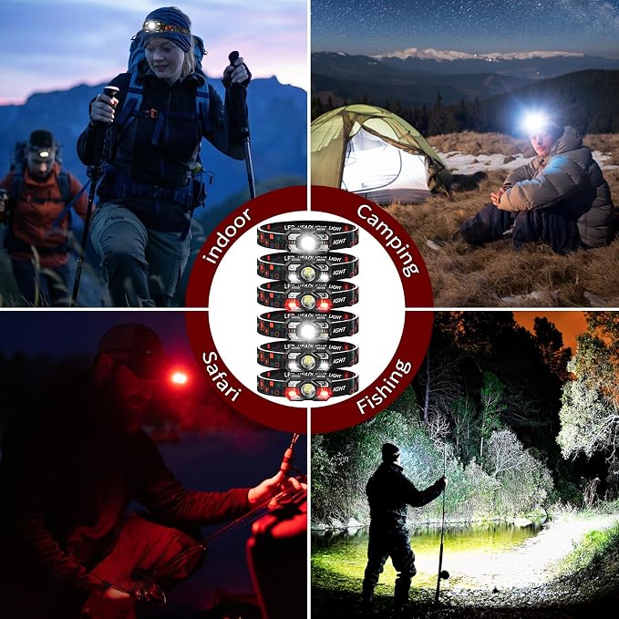 Headlamp Rechargeable 90Pack, 3000 Lumen Ultra-Light Bright Headlamp Flashlight - Image 6