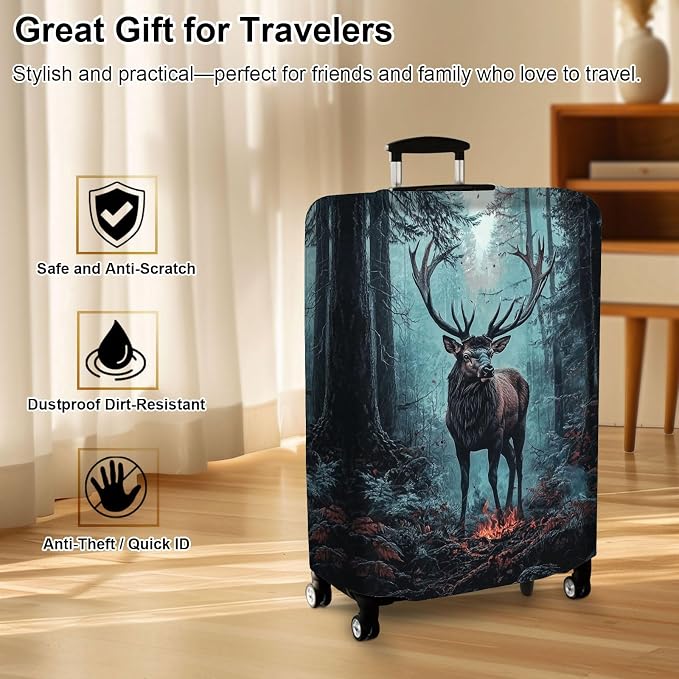 Luggage Cover Protector for 19-20 Inch Suitcases, TSA Approved Elastic Travel - Image 7