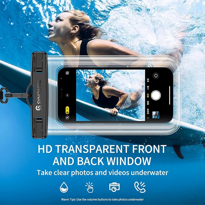 SYNCWIRE Waterproof Smartphone Pouch, IPX8 Touch Sensitive Waterproof Bag - Image 2