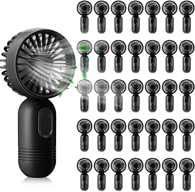 Rossesay 36 Pcs Mini Portable Fan Bulk Cute Handheld Lightweight Small Little by Rossesay