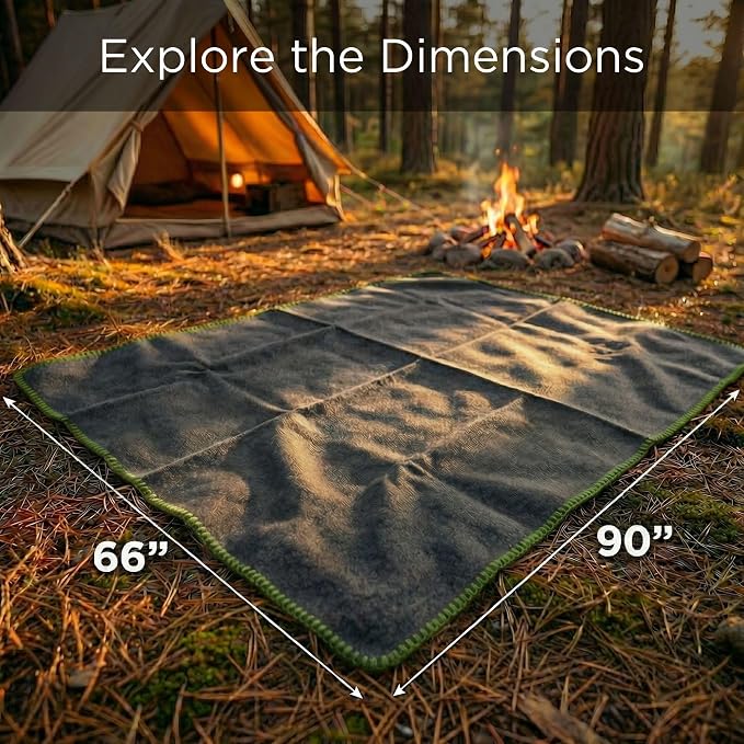 Wool Camping Blanket - Image 3