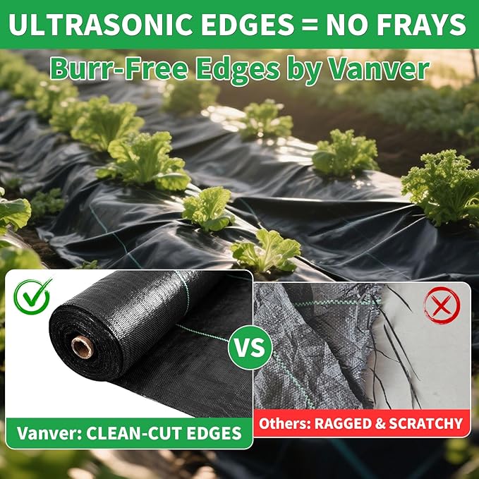 Weed Barrier Landscape Fabric Heavy Duty,3.2 OZ Premium Garden Weed Blocker Fabric for Weed Control, Plastic Ground Cover with Woven Weed Cloth,Durable Landscaping Fabric (4FT X 250 FT)