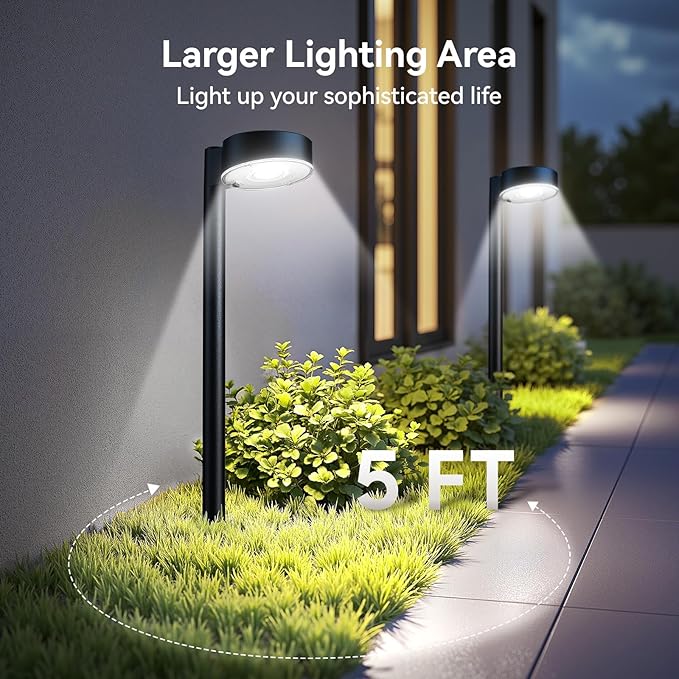 Ahaorigin 12 Pack Solar Pathway Lights Outdoor, 12 Brighter LED Solar Lights - Image 3