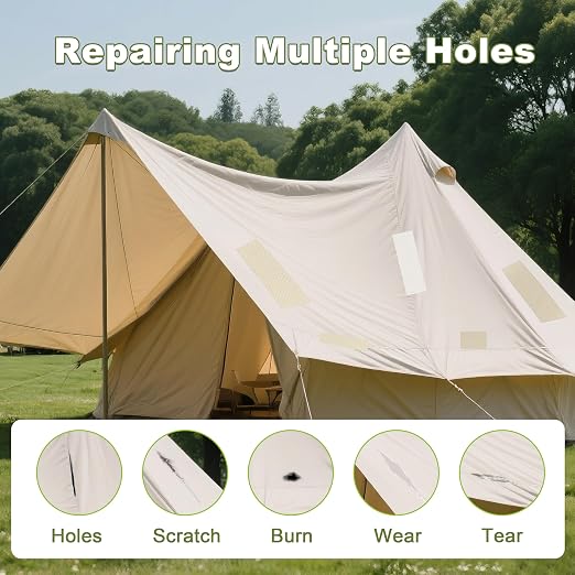 Besezx Canvas Repair Tape, Outdoor Gear Patch, 3x79 Inches, Waterproof - Image 7