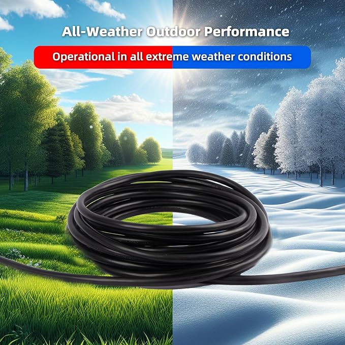 150 FT Outdoor Extension Cord Waterproof, 3-Prong Power Cord, 16 AWG SJTW - Image 5