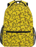 Wamika Yellow Ducks Backpack Farm Cartoon Animals School Backpacks Preschool by Wamika