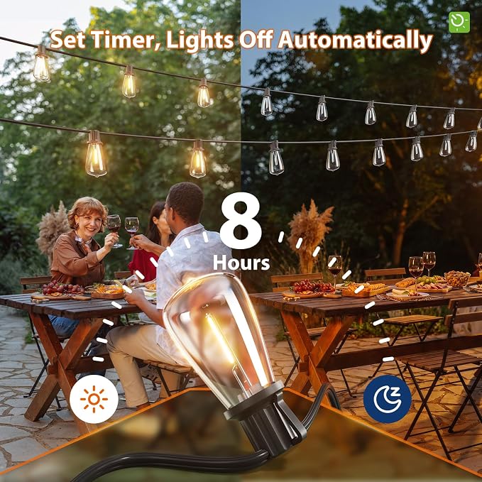 KYY 102FT Solar String Lights Outdoor - Image 7