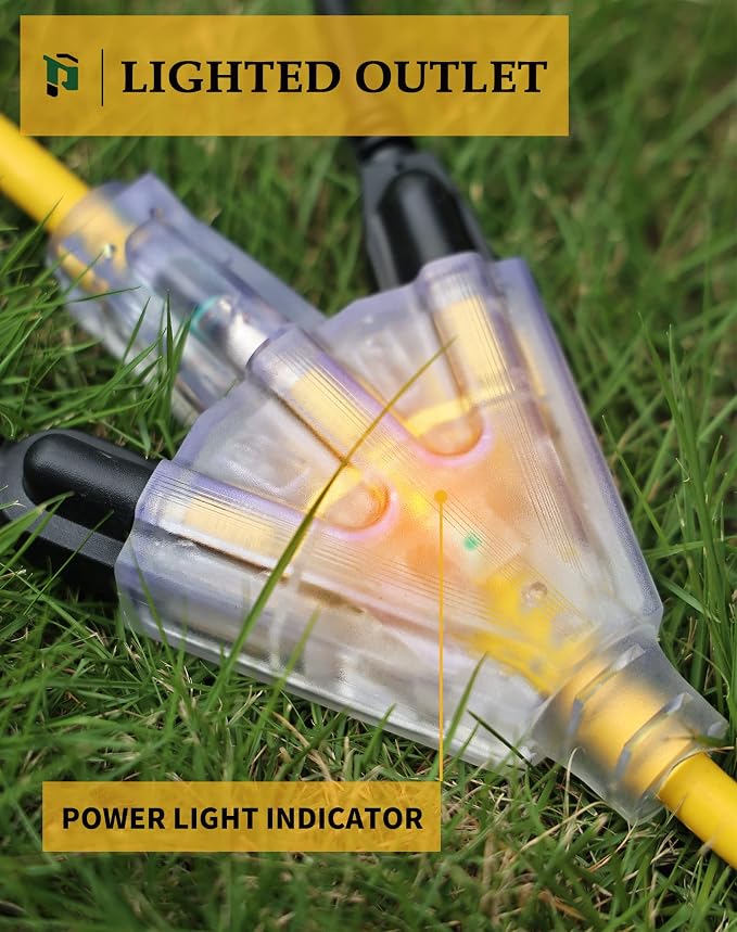 10Ft 12 Gauge Outdoor Extension Cord - Image 5