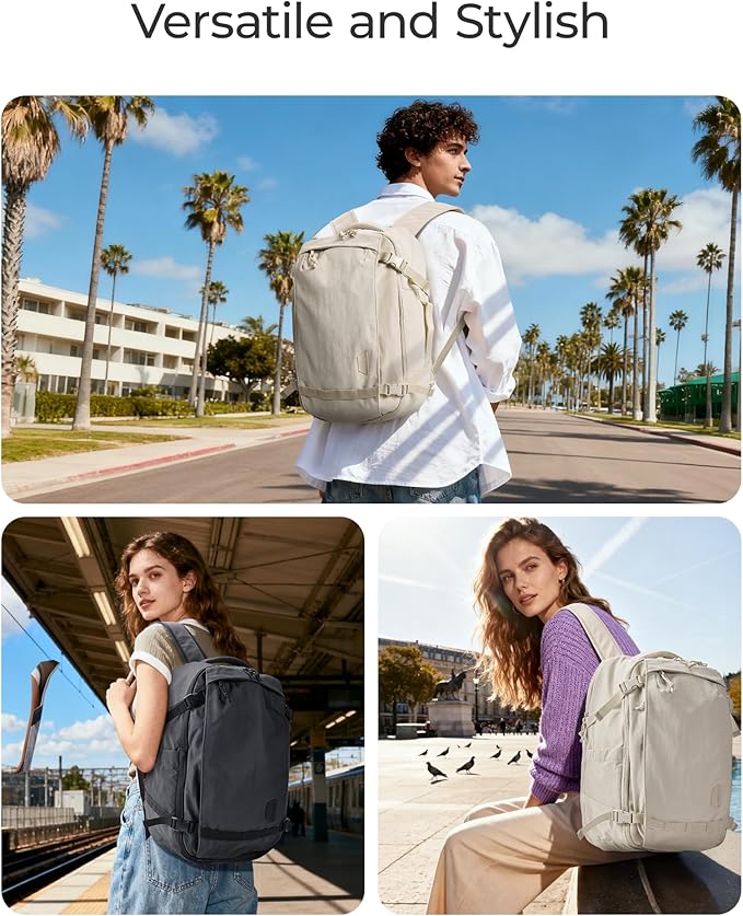 BAGSMART Travel Backpack Women, 15.6 Inch Carry On Backpack Flight Approved - Image 2