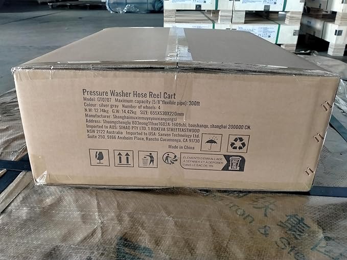 VEVOR Hose Reel Cart, Hold Up to 300 ft of 5/8’’ Hose, Garden Water Hose Carts Mobile Tools with 4 Wheels, Heavy Duty Powder-Coated Steel Outdoor Planting with Storage Basket, for Garden, Yard, Lawn