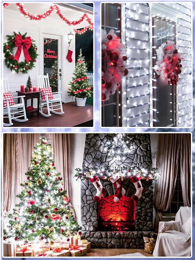 Upgraded 33 FT 100 LED Christmas Lights Outdoor Indoor, Extendable Waterproof - Image 6