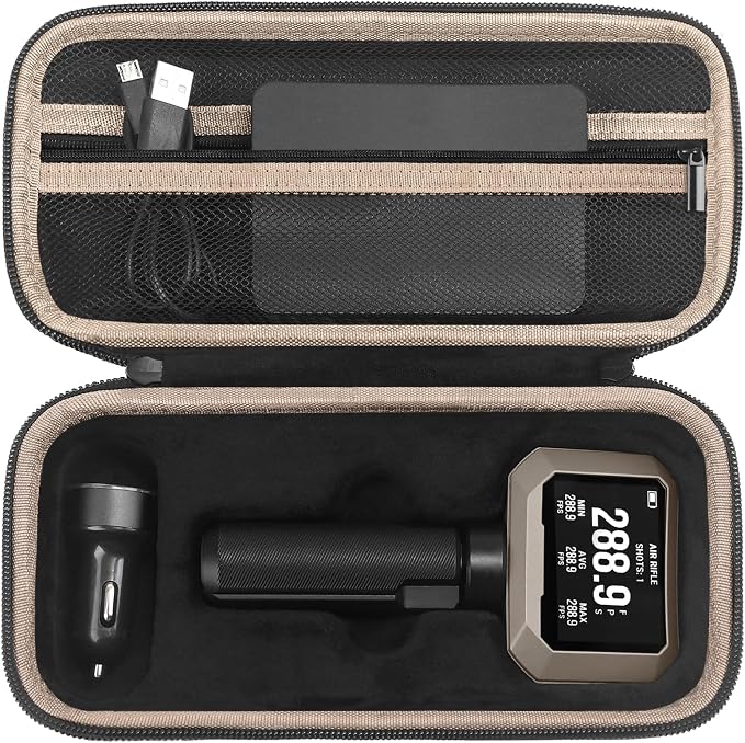 Carrying Case for Garmin Xero C1 Pro Chronograph, Inlaid Organizer by SKIDAYO