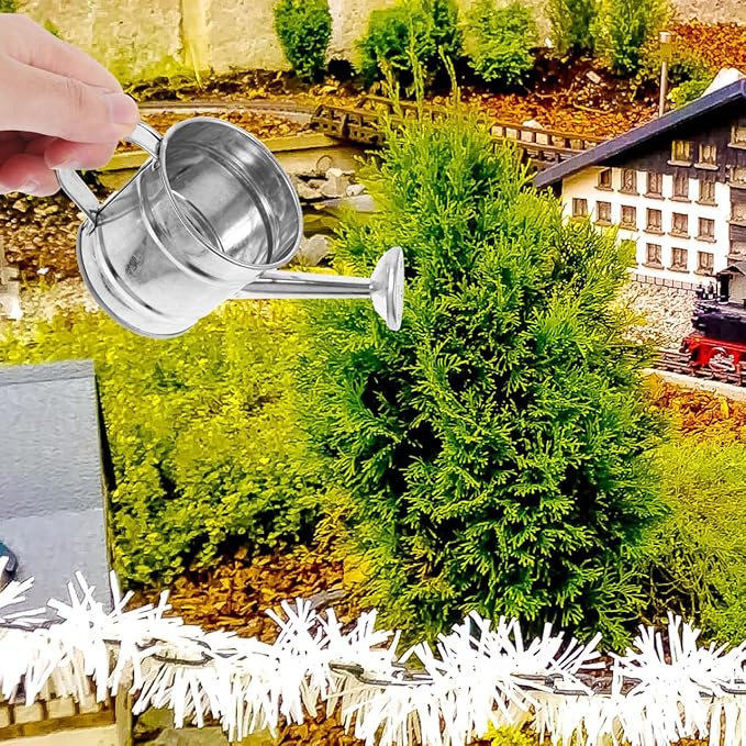 Mini Watering Can: 5pcs Kids Small Watering Can, Metal for Indoor Outdoor Plants, Children Iron for Garden Yard Home Plants Flower