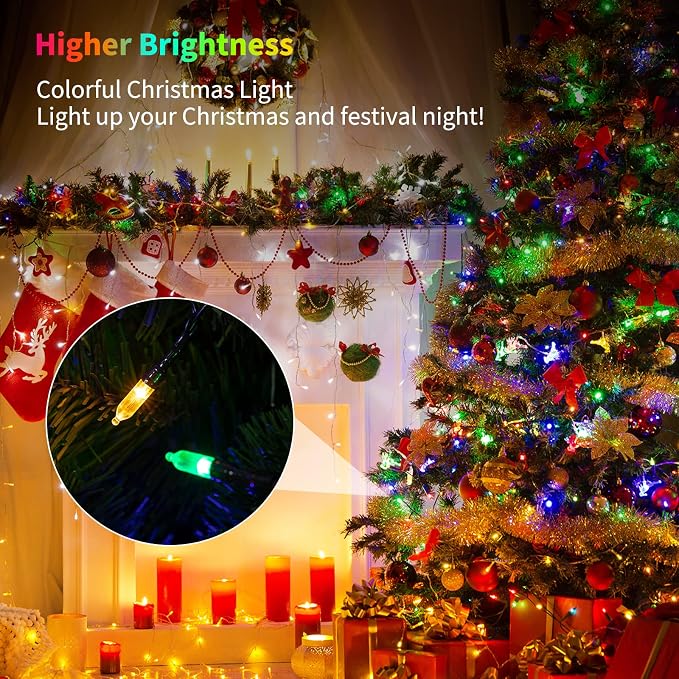 Battery Operated Christmas Lights 2 Pack 18 Feet 50 LED Clear Mini String Lights - Image 4
