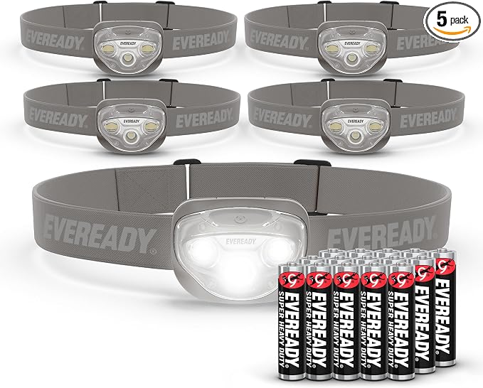 EVEREADY LED Headlamps Pro200, IPX4 Water Resistant, Bright and Durable Head by Energizer