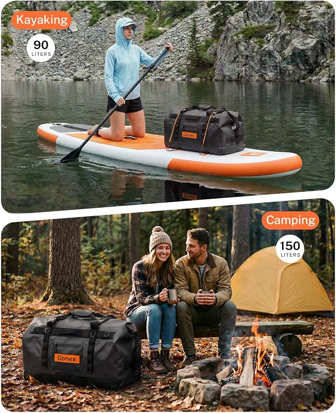 Gonex Waterproof Duffel Bag, 90L Heavy Duty Dry Duffle Bag - Image 7