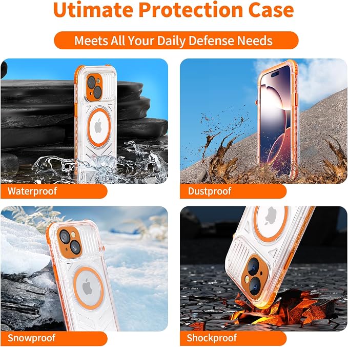 for iPhone 15 Waterproof Case Compatible - Image 4