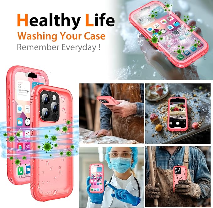 Cozycase Compatible with iPhone 13 Pro Max Waterproof Case - Image 9