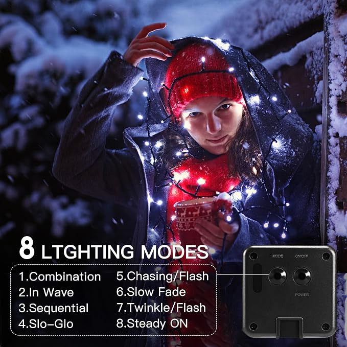 Vimorg Solar String Lights Outdoor, 2 Pack 170FT 480 LED Waterproof Solar - Image 2