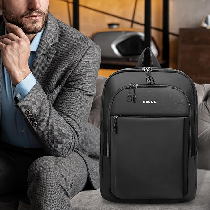 MOSISO Laptop Backpack for Men, Slim Lightweight Compact Computer Backpack for - Image 6